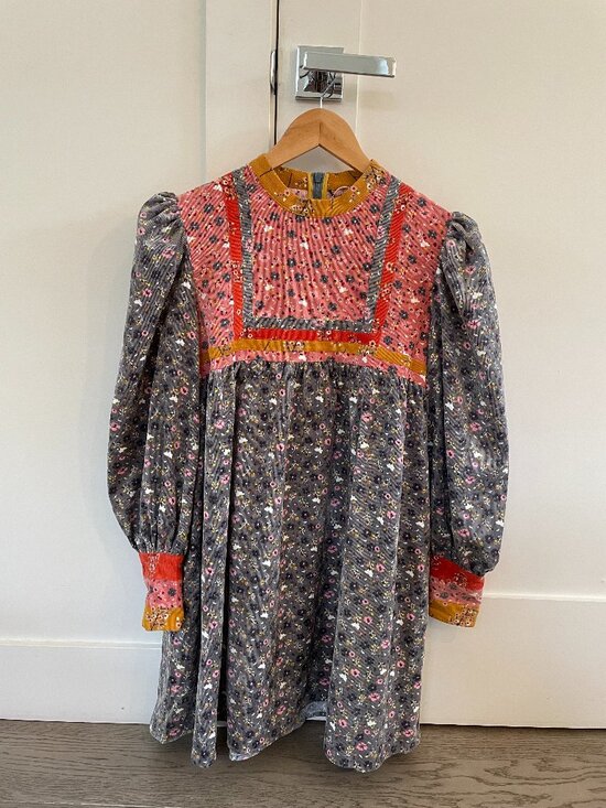 Celia B Dresses & Skirts - Celia B Floral Corduroy Dress Medium